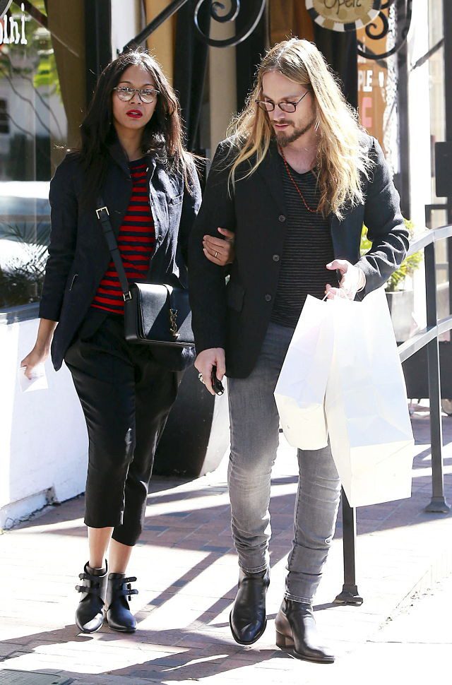 Actress Zoe Saldana y Marco Perego(Gtres)