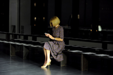 Anna Wintour during New York Fashion Week, Saturday, Sept. 6, 2014