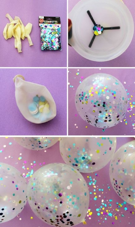 ideas fiestas globos confeti