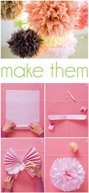 ideas fiestas pompones