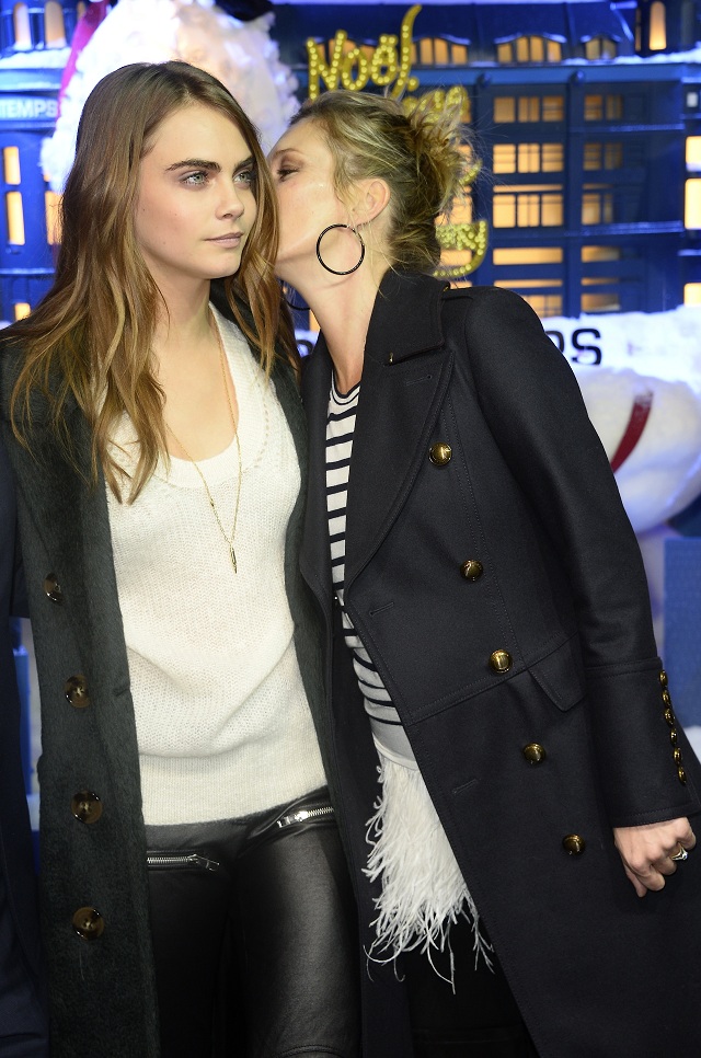 Cara Delevingne and Kate Mos