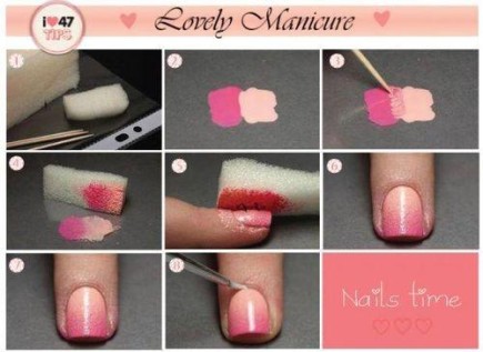 uñas degradado