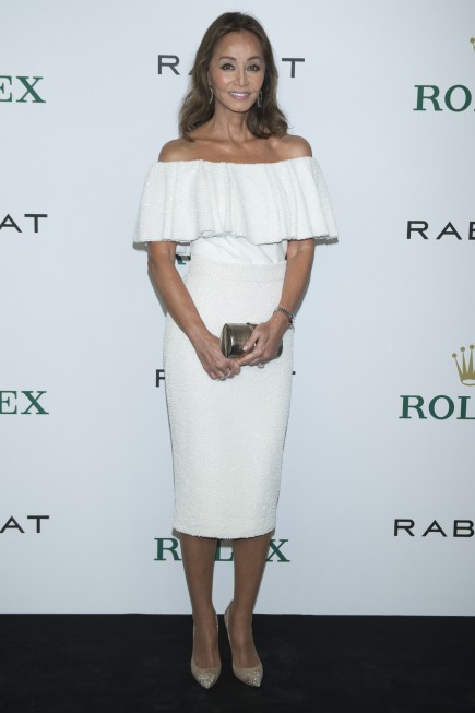 Isabel Preysler durante un acto de las firmas "Rabat" y "Rolex"