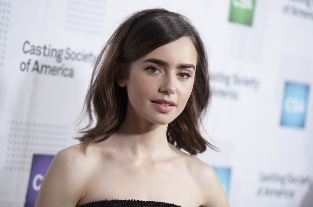 Lily Collins con corte de melena 'shaggy'