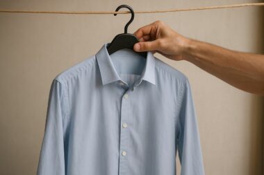 Cómo colgar las camisas para planchar un 70% menos