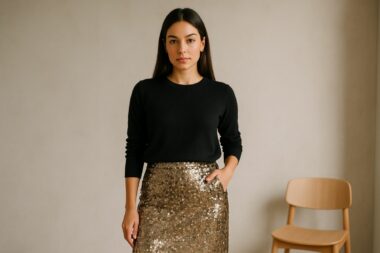 7 ideas para combinar una falda de lentejuelas