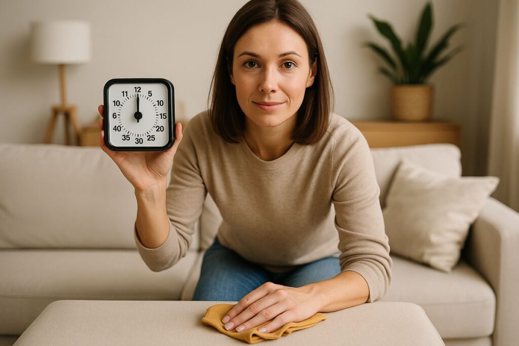 El método de los 15 minutos para mantener la casa ordenada siempre
