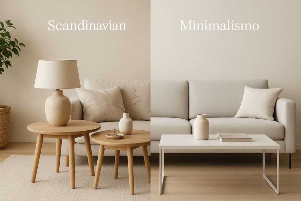Comparativa de estilos decorativos: nórdico vs. minimalismo
